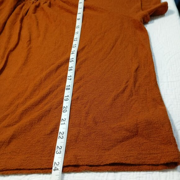 a.n.a A New Approach Womens Rust Blouse Size XXL With Bell Sleeves - Picture 11 of 11